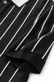 ModStripe Knit Shirt BLACK