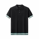 EdgeTrim Mesh Knit Polo BLACK