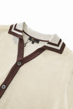 Contrast Trim + Solace SET - IVORY/BROWN