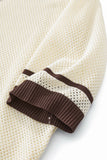 Contrast Trim + Solace SET - IVORY/BROWN