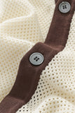 Contrast Trim + Solace SET - IVORY/BROWN