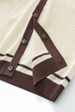 Contrast Trim + Solace SET - IVORY/BROWN