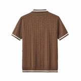 Textura Knit Polo COFFEE