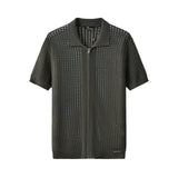 Breeze Mesh Zip Knit SS Shirt ARMY GREEN