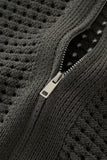 Breeze Mesh Zip Knit SS Shirt ARMY GREEN