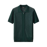 Breeze Mesh Zip Knit SS Shirt HUNTER GREEN