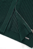 Breeze Mesh Zip Knit SS Shirt HUNTER GREEN