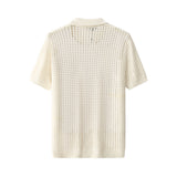 Breeze Mesh Zip Knit SS Shirt IVORY