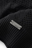 Monaco Mesh Knit SS Shirt BLACK