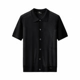 Riviera Mesh Knit SS Shirt BLACK