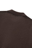 Riviera Mesh Knit SS Shirt COFFEE