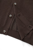 Riviera Mesh Knit SS Shirt COFFEE
