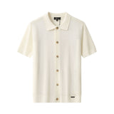 Riviera Mesh Knit SS Shirt IVORY