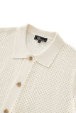 Riviera Mesh Knit SS Shirt IVORY