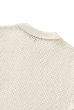 Riviera Mesh Knit SS Shirt IVORY