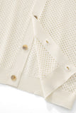 Riviera Mesh Knit SS Shirt IVORY