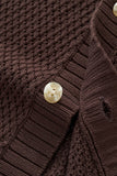Marina Stripe Knit SS Shirt COFFEE