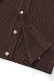 Marina Stripe Knit SS Shirt COFFEE