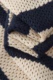 Regatta Mesh Stripe Knit SS Shirt IVORY