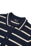 Regatta Mesh Stripe Knit SS Shirt NAVY