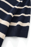 Regatta Mesh Stripe Knit SS Shirt NAVY