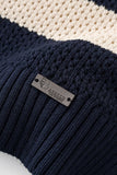 Regatta Mesh Stripe Knit SS Shirt NAVY