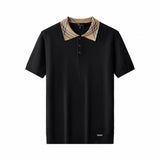 Imperial Collar Knit Polo BLACK