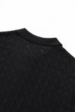Monarch Knit Polo BLACK