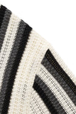 Riviera Stripe Mesh Knit SS Shirt IVORY