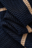 Riviera Stripe Mesh Knit SS Shirt NAVY