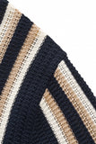 Riviera Stripe Mesh Knit SS Shirt NAVY