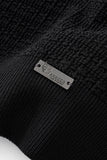 Milano Texture Knit Polo BLACK