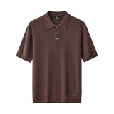 Milano Texture Knit Polo BROWN