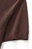 Milano Texture Knit Polo BROWN