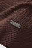 Milano Texture Knit Polo BROWN