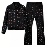 Prism Gem Denim SET – Century Penthouse BLACK