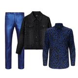 Radiant Embellished Denim Jkt + Echoed Harmony - El Baron + Gleam In Style Pant BLUE/TEAL/BLACK