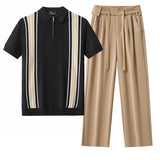Retro Stripe + Solace SET - BROWN/BLACK/KHAKI