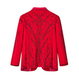 Valent Velvet Blazer RED