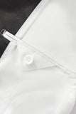 Regal Cascades Embellished Velvet Blazer WHITE/BLACK