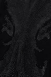 Regal Cascades Embellished Velvet Blazer BLACK/BLACK