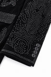 Regal Cascades Embellished Velvet Blazer BLACK/BLACK