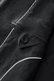 Regal Cascades Embellished Velvet Blazer BLACK/SILVER