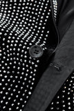 Regal Cascades Embellished Velvet Blazer BLACK/SILVER