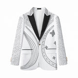 Celestial Wave Blazer + Style Essential Pant WHITE/BLACK