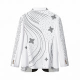 Celestial Wave Blazer + Style Essential Pant WHITE/BLACK