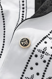 Celestial Wave Blazer WHITE/BLACK
