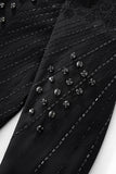 Radiant Hex Crystal Blazer BLACK/BLACK