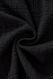Loft Set – Textured Short Sleeve Shirt & Pant BLACK