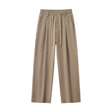 Loft Set – Textured Short Sleeve Shirt & Pant BROWN